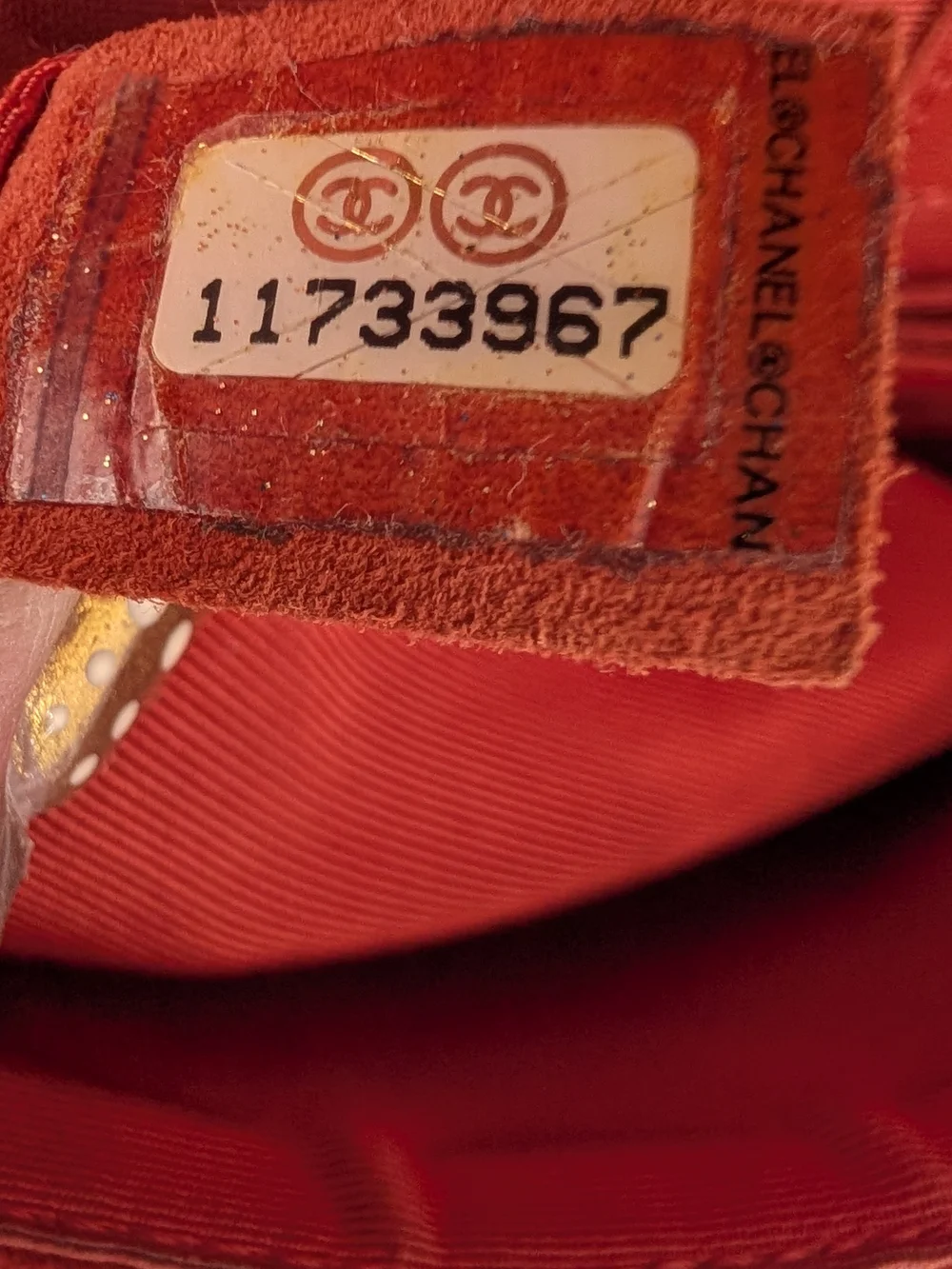 Chanel 2.55 Reissue Orange Jersey Crocodile Effect Stitching Small Double Flap.
